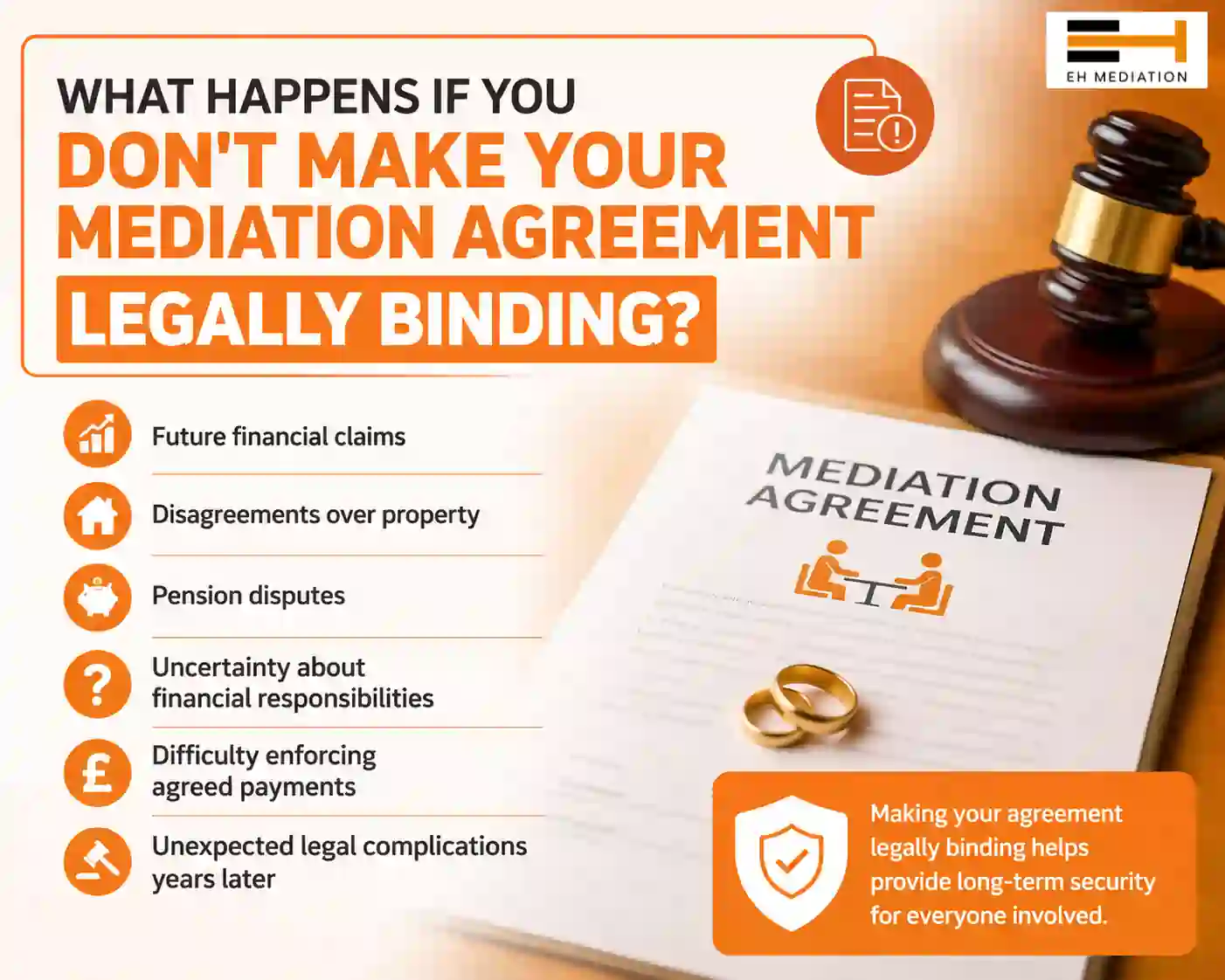 What Happens If You Don't Make Your Mediation Agreement Legally Binding Whitstable?